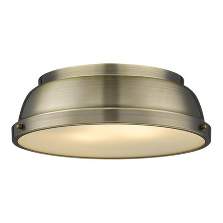 GOLDEN LIGHTING Flush Mount Ceiling Light 3602-14 AB-AB